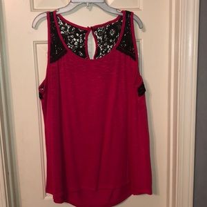 Torrid lace detailed blouse